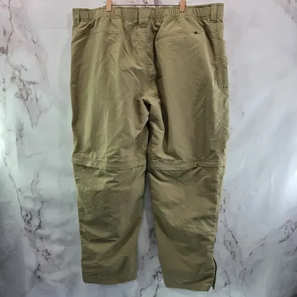 The North Face Pants Mens XXL Tan Beige Paramount Ripstop Zip Off Convertible
